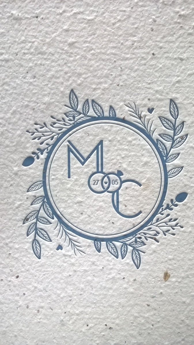 Groeikarton bedrukt in #letterpress techniek ! ow.ly/hOgE307KqJ6