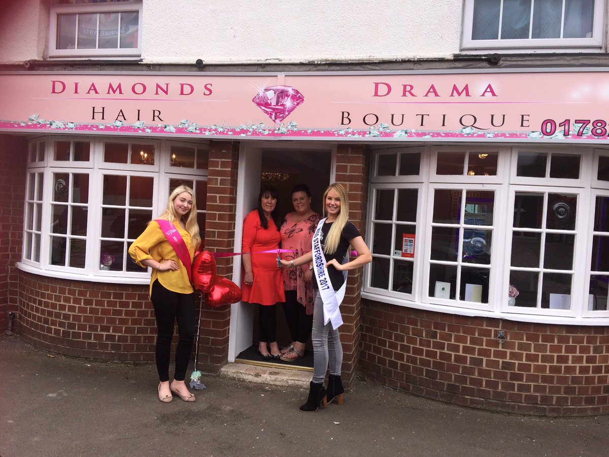 At Diamonds &amp; Drama with <a href="/HeidiLeake/">Heidi Leake</a> cutting the ribbon 🎀 as #missstaffsGB &amp; #missjrteengb <a href="/Official_MissGB/">Miss Great Britain ®</a> <a href="/MissTeenGB/">Miss Teen Great Britain</a> #officialopenday