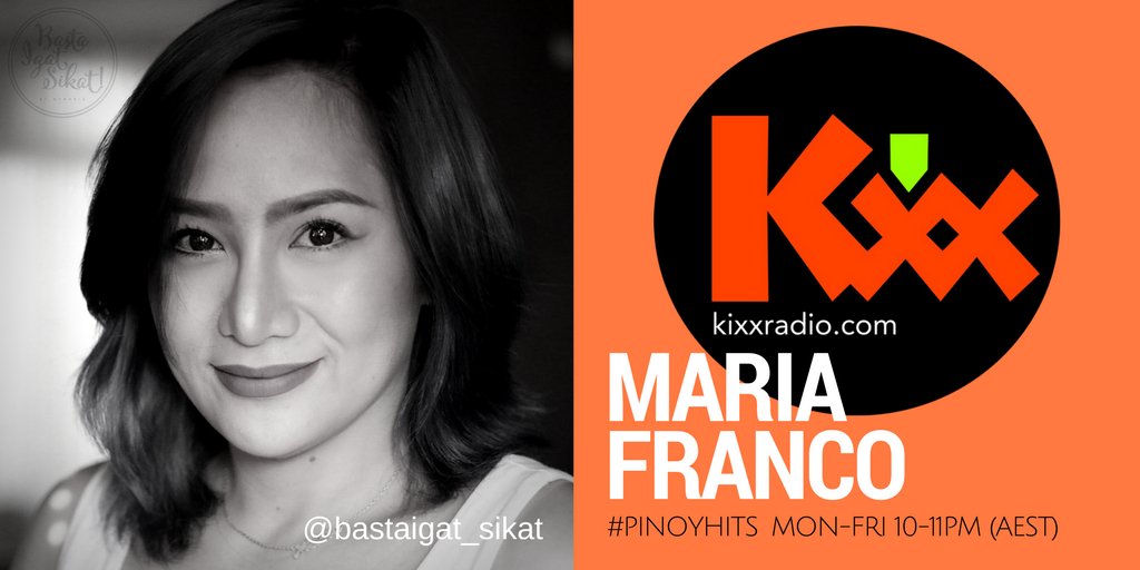 kixxasia's tweet photo. #Filipino #Asian good vibes on #PinoyHits M-F 10-11PM GMT+8 w/ @bastaigat_sikat #Melbourne #Sydney #Adelaide https://t.co/qSVZQIbeEe https://t.co/4YynS5KU6R