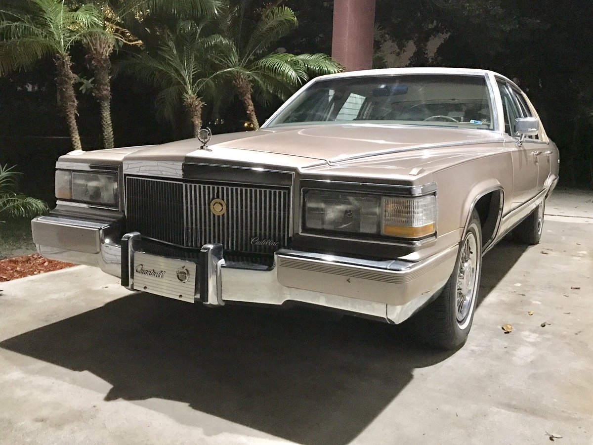 KoolRockSki's tweet photo. Selling a #Cadillac #Brougham that's 28 years old with only 43,000 original miles. If interested contact @WeBeAutos super clean! 1990 #Caddy https://t.co/FjFBo683S0