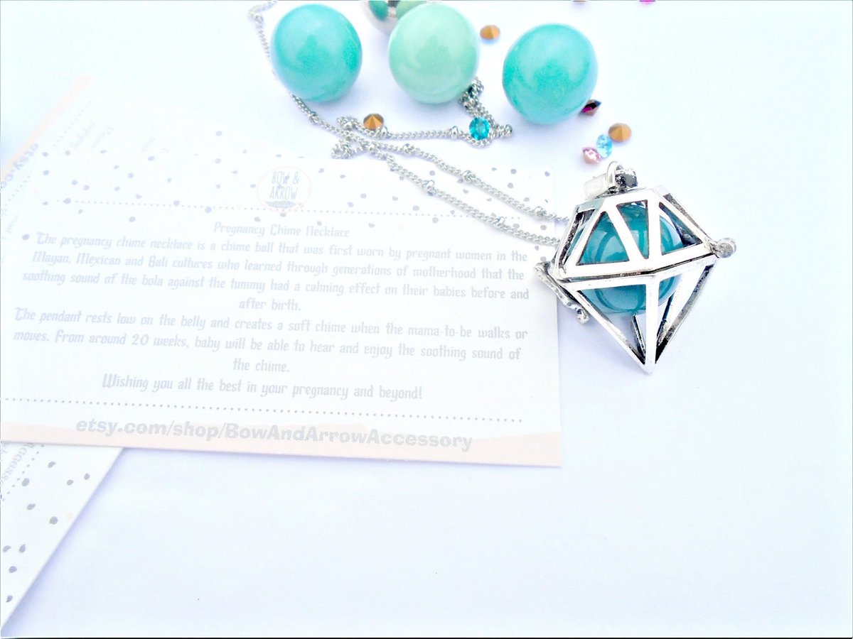 betweentheraind's tweet image. Bola Necklace/ Baby Shower gift/ Harmony Ball Pregnancy Necklace Angel Caller  seethis.co/KQrZp/ #pregnancynecklace #teethe jewelry