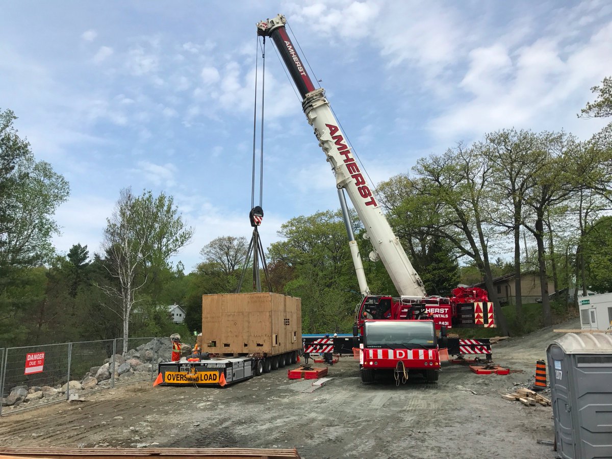 BracebridgeGen's tweet photo. .@townparrysound #generatingstation is well underway! We delivered the generator on May 23. More: https://t.co/xtl1V92xFf #parrysound https://t.co/MVPx7PFY5Q