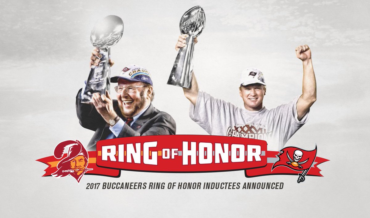 Malcolm Glazer and Jon Gruden to be Inducted into Buccaneers Ring of Honor!

READ MORE: bccn.rs/zHoo2I