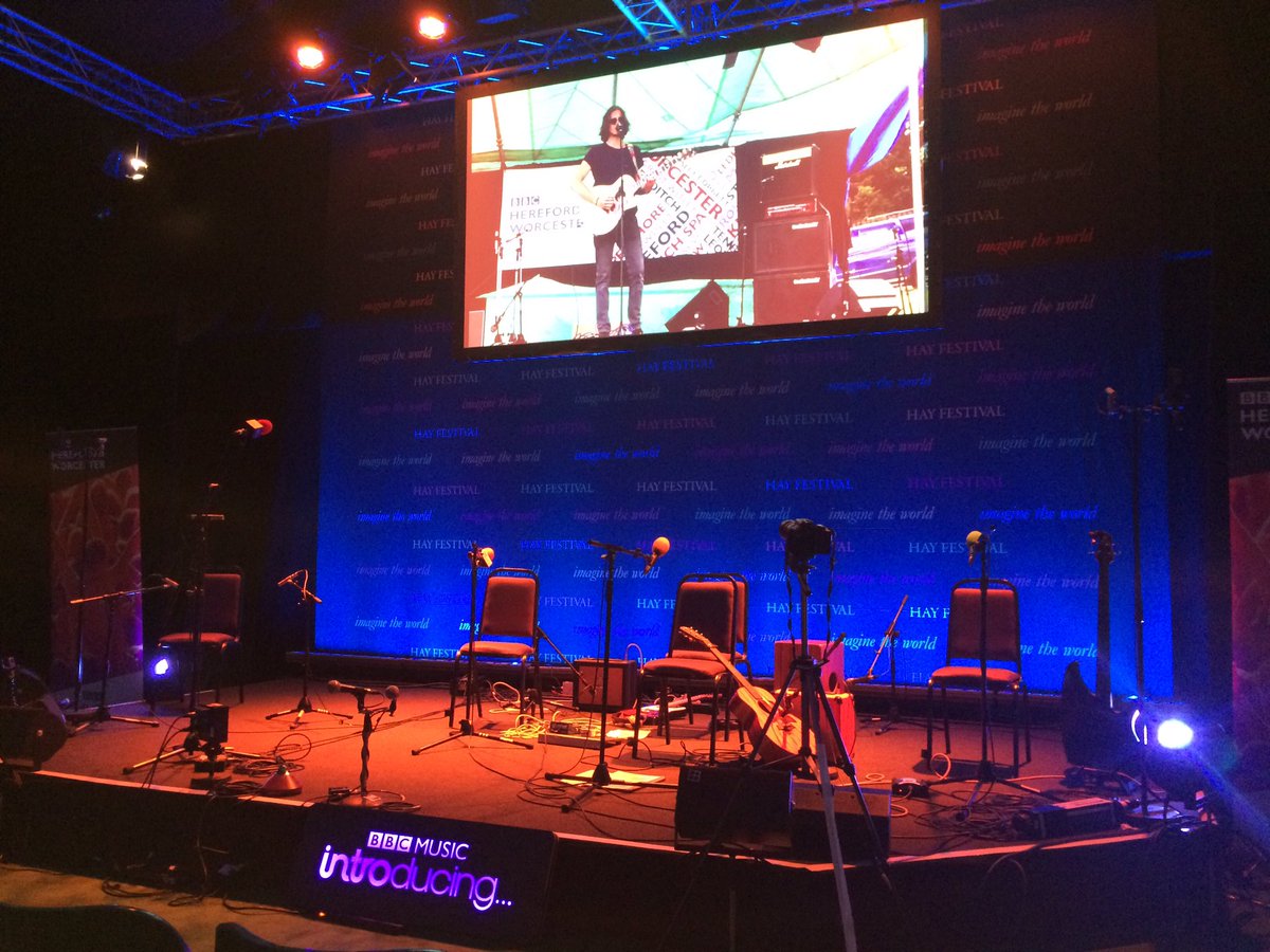 HDickinson01's tweet photo. Here in the #bbctent ready for some live music at @hayfestival ๐ค๐ผ #music #live #BBC #introducing https://t.co/QX3eHJt16s