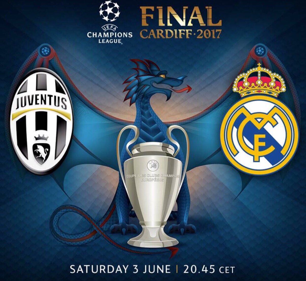 WeLoveItalyCdf's tweet photo. 3 days left #juvereal #juventusrealmadrid #final #ChampionsLeagueFinal #ChampionsLeague #italiantakeout #italiancousine https://t.co/YKlOJSlrDu