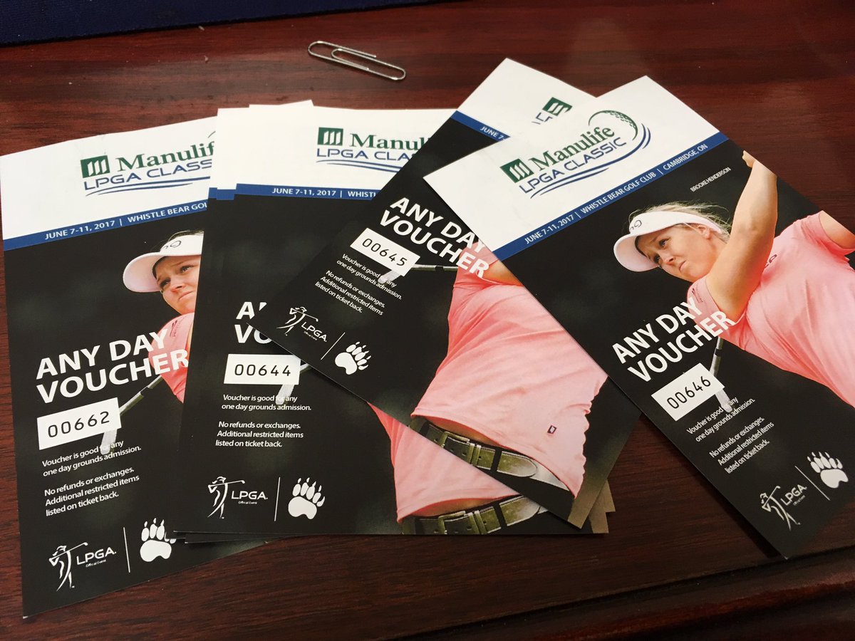 Brandguideguy's tweet image. Hope you both can attend the manulife classic @Cheyenne_Woods and @SadenaParks - bringing the family. #lpga