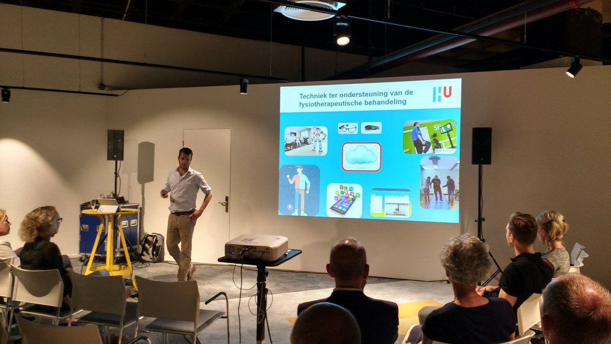 HU_Beweegzorg's tweet photo. Joep als aanjager van het #FysioFutureLab #KickOff #eHealth #fysio https://t.co/VvjcODVbTr