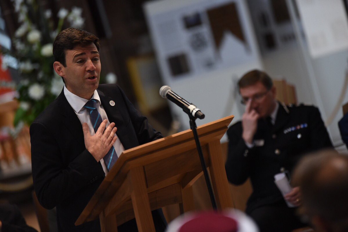 MayorofGM's tweet photo. Honoured to join community, faith and civic leaders @ManCathedral to send out a strong, united message - #WeStandTogether https://t.co/xFZ0dvbrNe