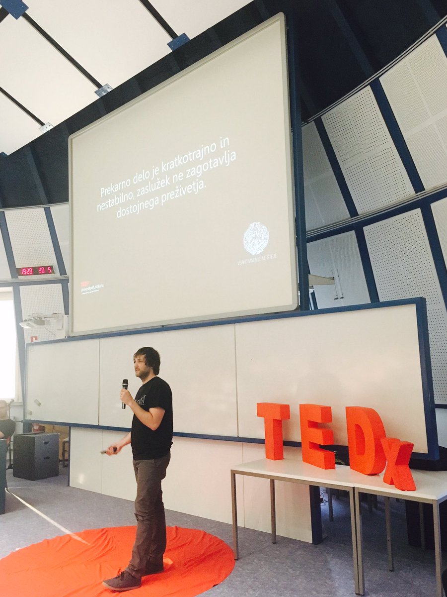 Marko Funkl: "Prodajam svoje usluge, sem poceni, ker sem prekarc." #dostojnodelo #TEDtalks #TEDxUL