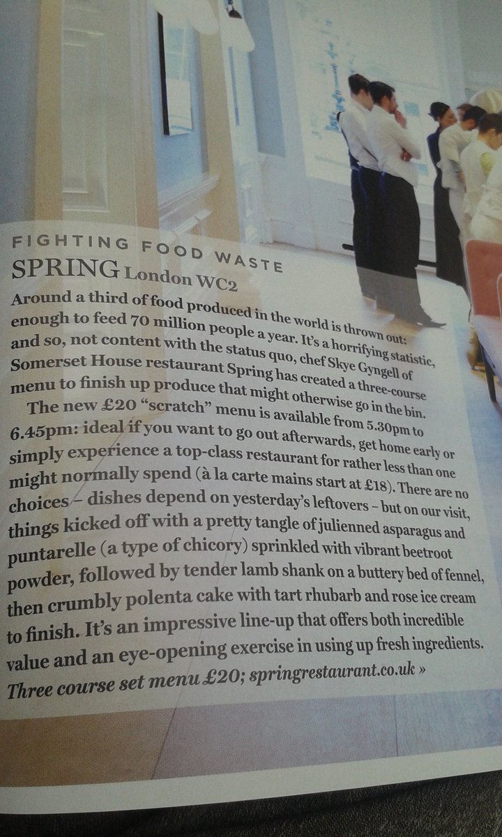 FoodcycleSharr's tweet photo. An interesting read found @waitrosemagazine #foodwaste #restaurant #creativeminds https://t.co/gcJJyoMx64