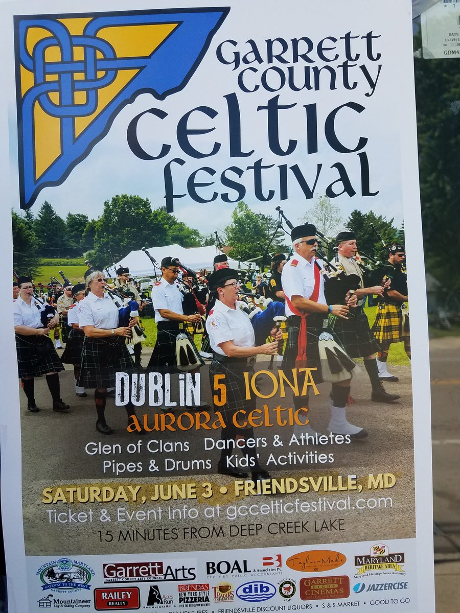 VisitFvilleMD's tweet photo. Advanced, discounted online #tickets for #GarrettCounty #Celtic #Festival available   until June 1 right here => https://t.co/c5QBZPgM05. https://t.co/MzqHjDwQQi