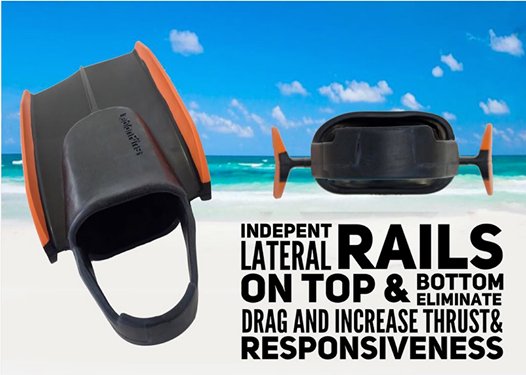 leblonfins's tweet photo. LeblonFins innovative design with independent lateral rails for more thrust and responsiveness #bodysurf #finswimming #lifesaving https://t.co/nD1kqYZOmM