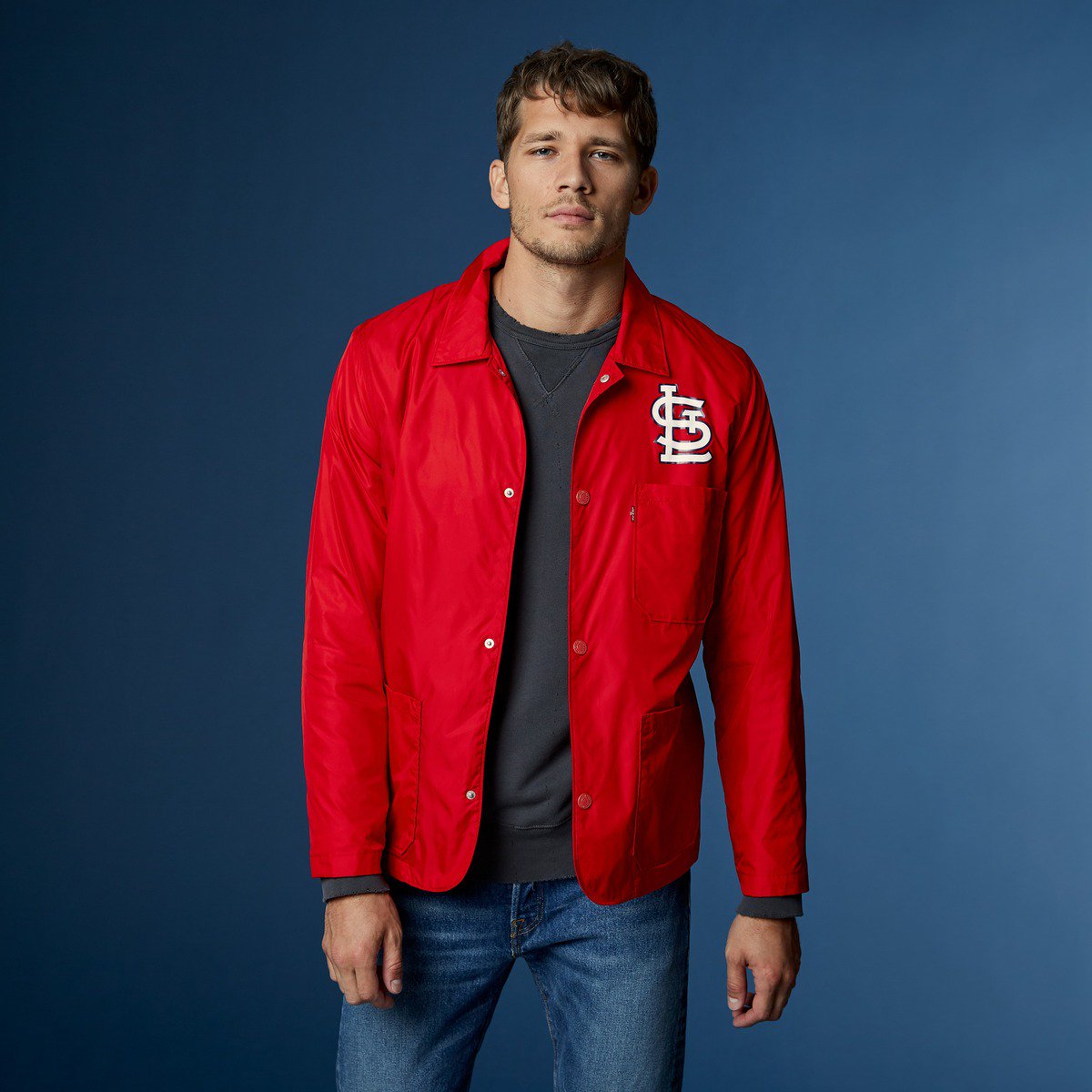 LEVIS's tweet photo. Stand out at the stadium. Explore our expanded #Levis x @MLB Collection. > https://t.co/BWWunfEZir https://t.co/O9yQv3ZAXJ