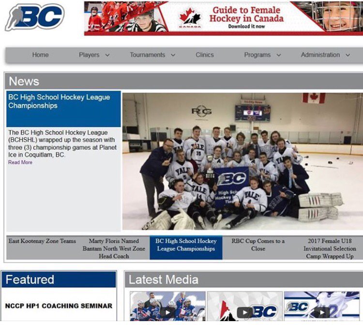 When the Yale HS team makes the BC Hockey page <a href="/YaleLions/">Yale Secondary</a> #lionspride