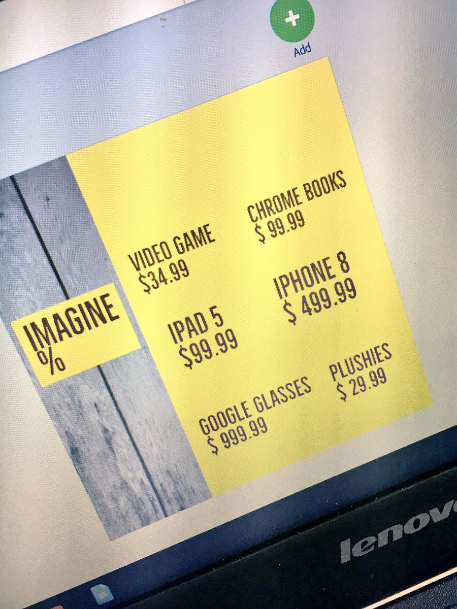 ArissClass's tweet photo. I want to have a tech re-sell store called Imagine %! MR #prescottpsd70 #psd70 https://t.co/laAPweXJ1S