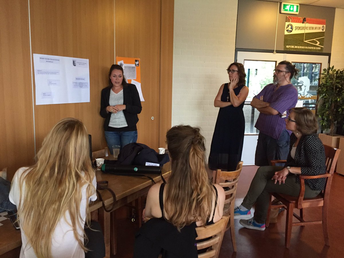 Jong talent Pam presenteert haar plan tot 'effectief besturen' bij  turnvereniging SportVereent <a href="/GemeenteUtrecht/">Gemeente Utrecht</a> #vrijwilligers #samensterk