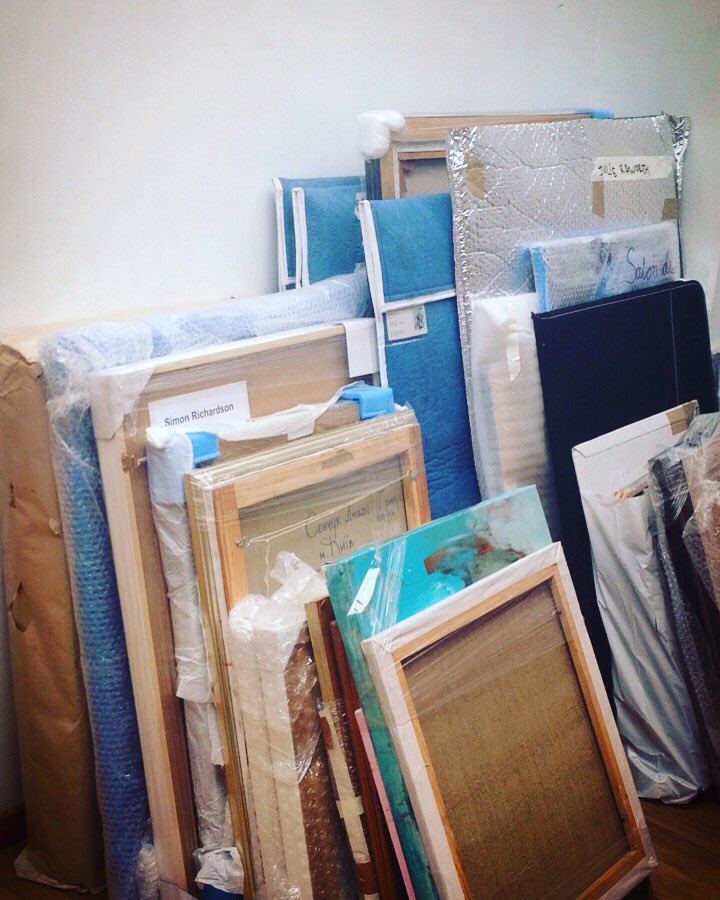 DesRefuses's tweet photo. Getting ready for Salon @DesRefuses by @happenstance > opens 1-4 Jun at @candidarts #summerexhibition #shortlisted #rejected @FarahIshaq https://t.co/PqZKyTpvAN