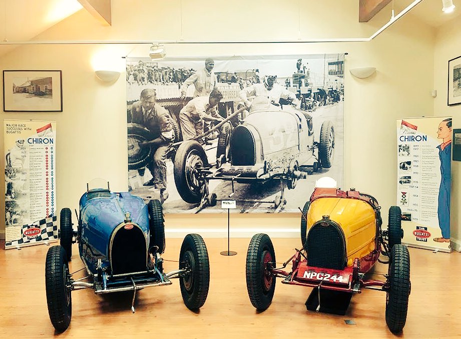 BugattiTrust's tweet photo. Amazing weekend for la vie en bleu @BugattiTrust @BOC_Prescott Louis Chiron exhibition is officially open #Bugatti #Chiron #hellenice #gp https://t.co/IQsbWtmpxo