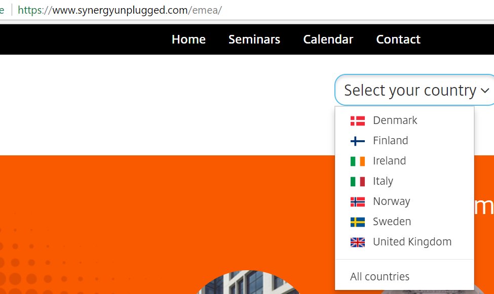 RemkoWeijnen's tweet image. Notably missing: The Netherlands... #Citrix #CitrixSynergy #unplugged