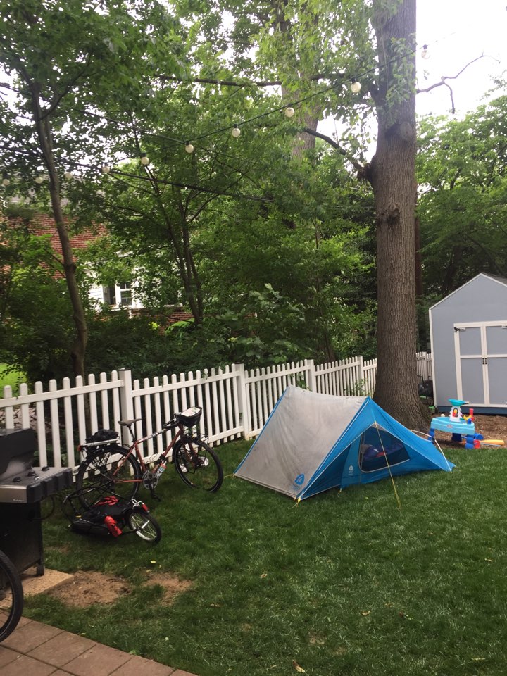 PackingItOut's tweet photo. The Old Dominion Trail was awesome! 

Ol' Statesboro friends gave us a yard to base camp for the next couple days.
… https://t.co/4zSEIMqCxI https://t.co/ZvklkLZLyM