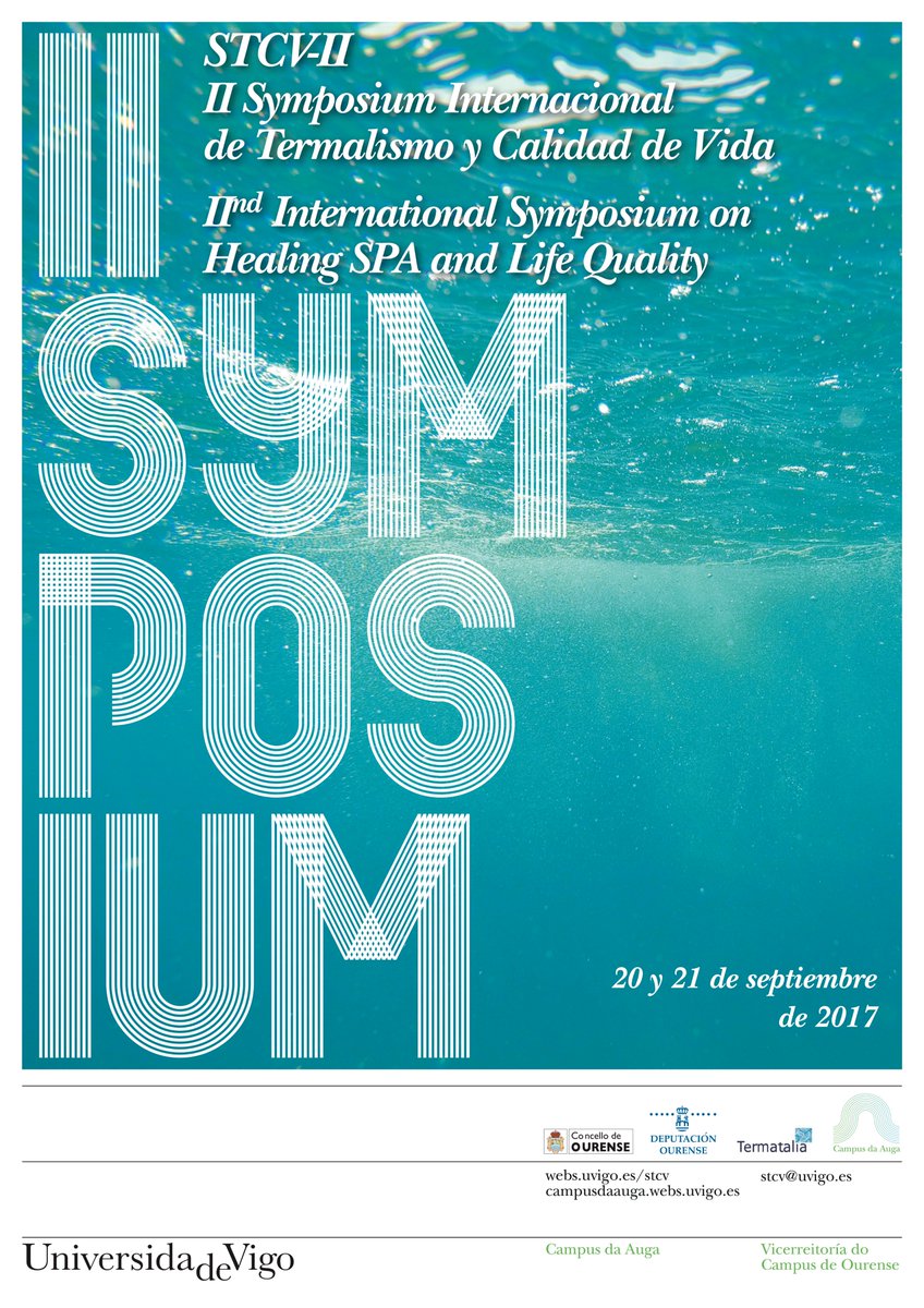 ARCIANasoc's tweet photo. II Symposium Internacional sobre Termalismo y Calidad de Vida 
Fecha límite de envío de resúmenes:16-06-2017
+ info: https://t.co/8rzB04Iyyk https://t.co/lK7PM6JGeC