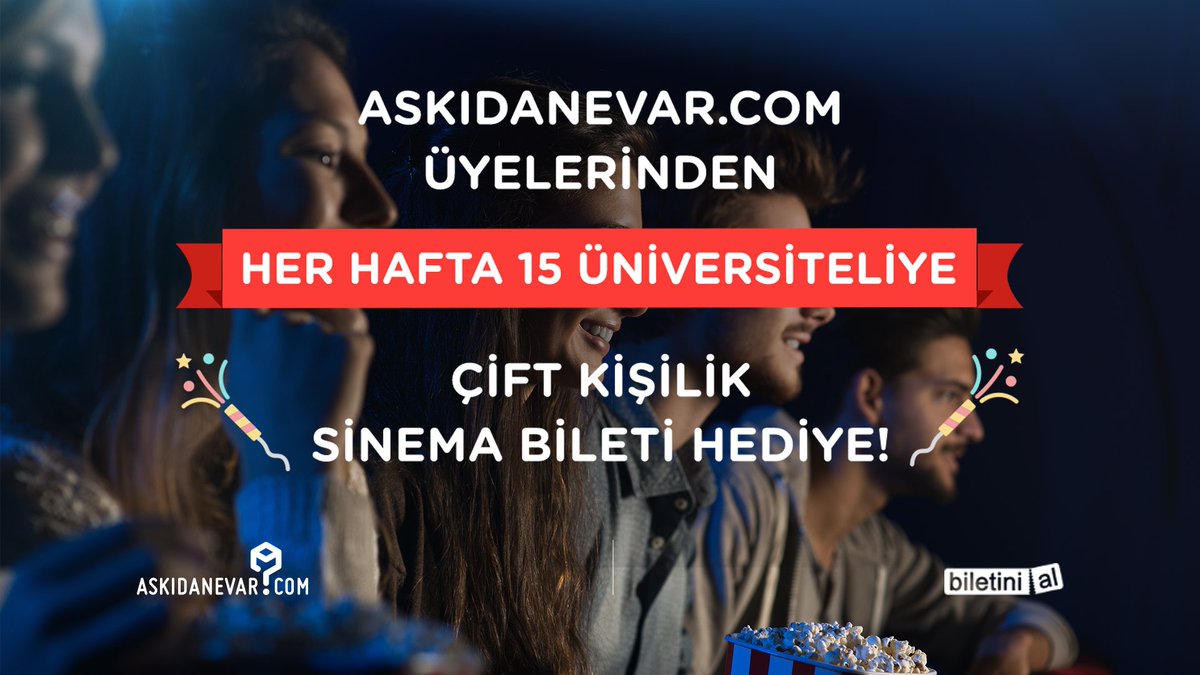 Askıda sinema bileti var! <a href="/biletinial/">Biletinial</a> desteğiyle 30 üniversiteliye çift kişilik sinema bileti hediye! Detaylar için: bit.ly/2r7uJ2T