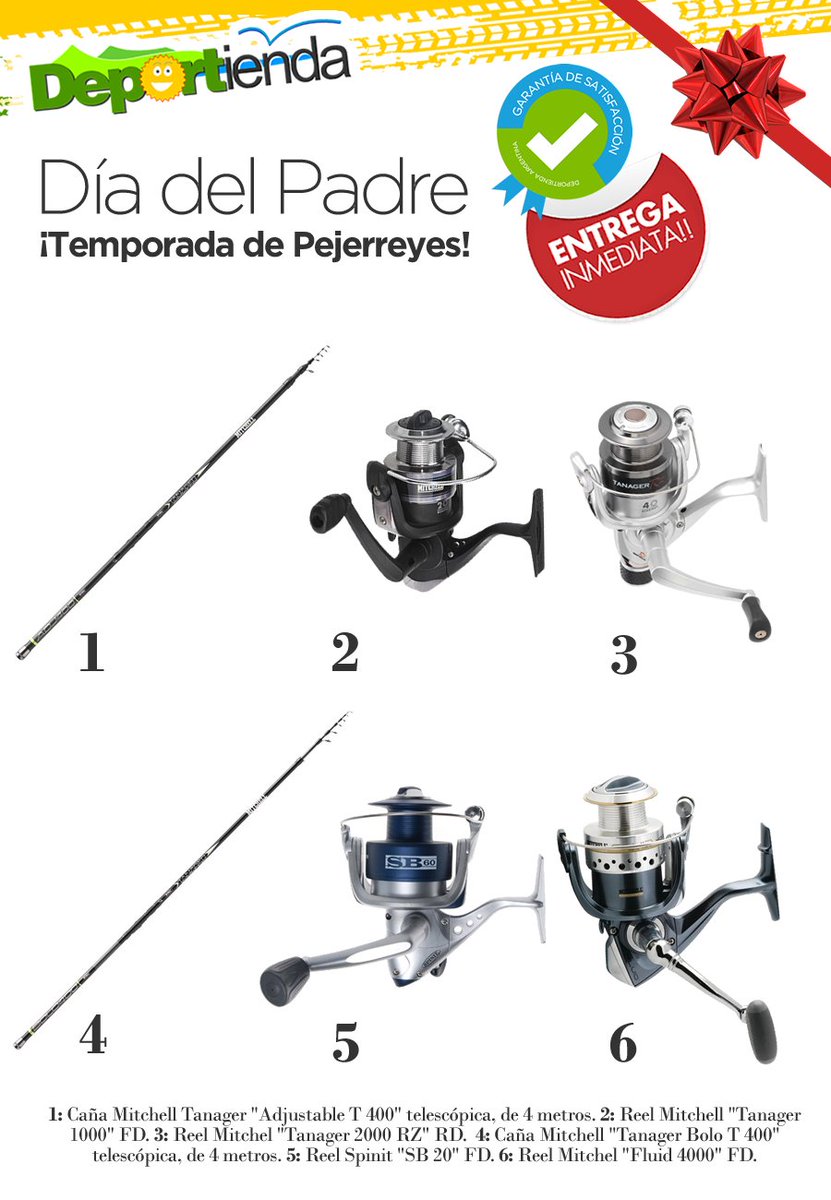 Deportienda's tweet photo. Se viene el #DiaDelPadre y te proponemos los mejores regalos! ¡Temporada de Pejerreyes! Envíos a todo el País. Tel: 011-5263-7101 #pesca https://t.co/ejUJ0HDZea