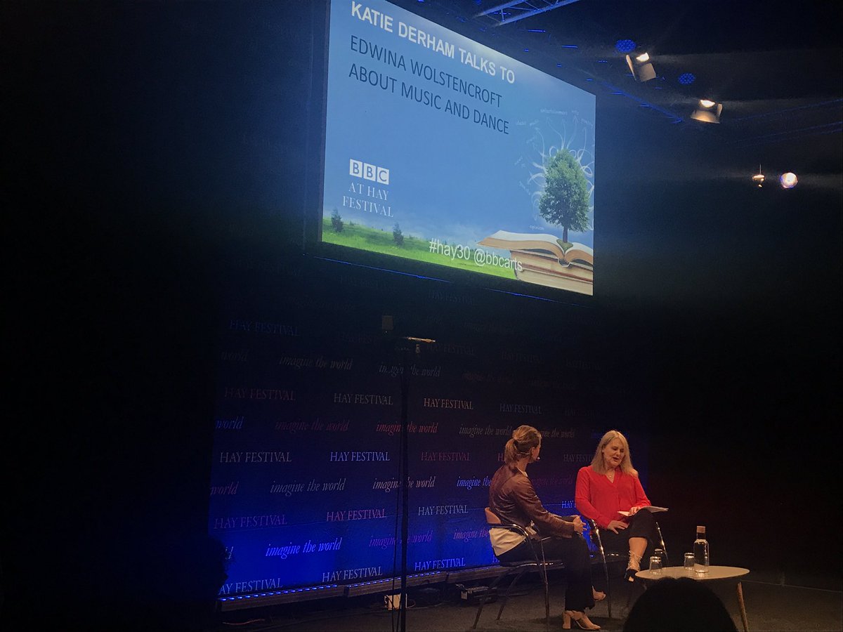 aheyarts's tweet photo. Lovely @thekatiederham earlier being photographed @hayfestival after her #bbctent session on new series #soundofdance @BBCRadio3 #bbchay https://t.co/8w9TmN3LEy