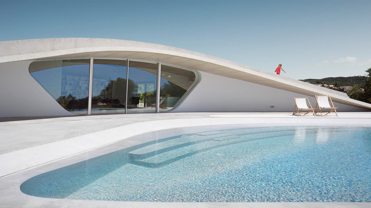luxury_made's tweet photo. Domed summer house by 'LASSA' offers an elevated view over a Greek olive grove (Via @Dezeen) https://t.co/KhY5wWB5KP
