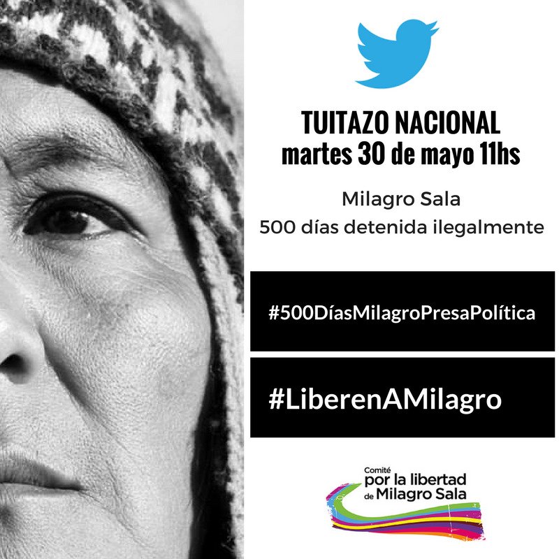 tclacortada's tweet photo. #500DíasMilagroPresaPolítica   #LiberenAMilagro https://t.co/0v1iQ9zzRH