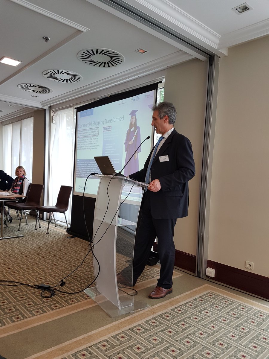 lappajou2's tweet photo. Commerciale shipping is under transformation says Mario Dogliani from #seaeurope #PASAFE #PASHIP https://t.co/v7OwtWMo6h