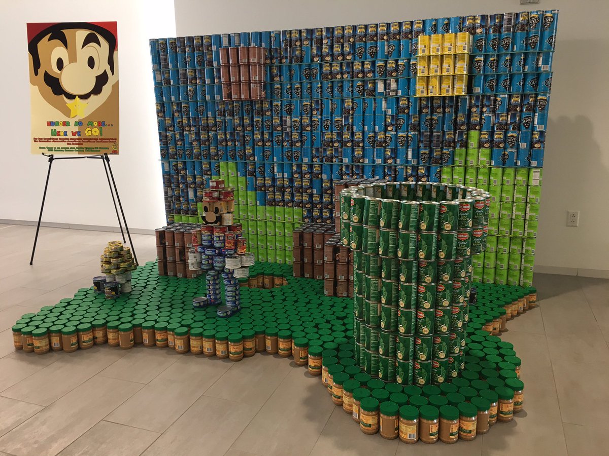 FoodlinkNY's tweet photo. Hey #ROC, we gave out our #Canstruction awards last week, but the sculptures are still on display! Check them out at #Tower280 all week! https://t.co/lAMgaBvu22