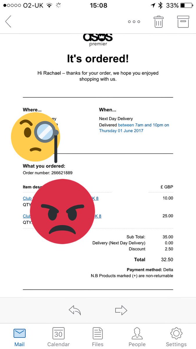 RachyRocks28's tweet photo. @ASOS_HeretoHelp placed an order for next day delivery, why is it saying Thursday? https://t.co/r7g4seE38H