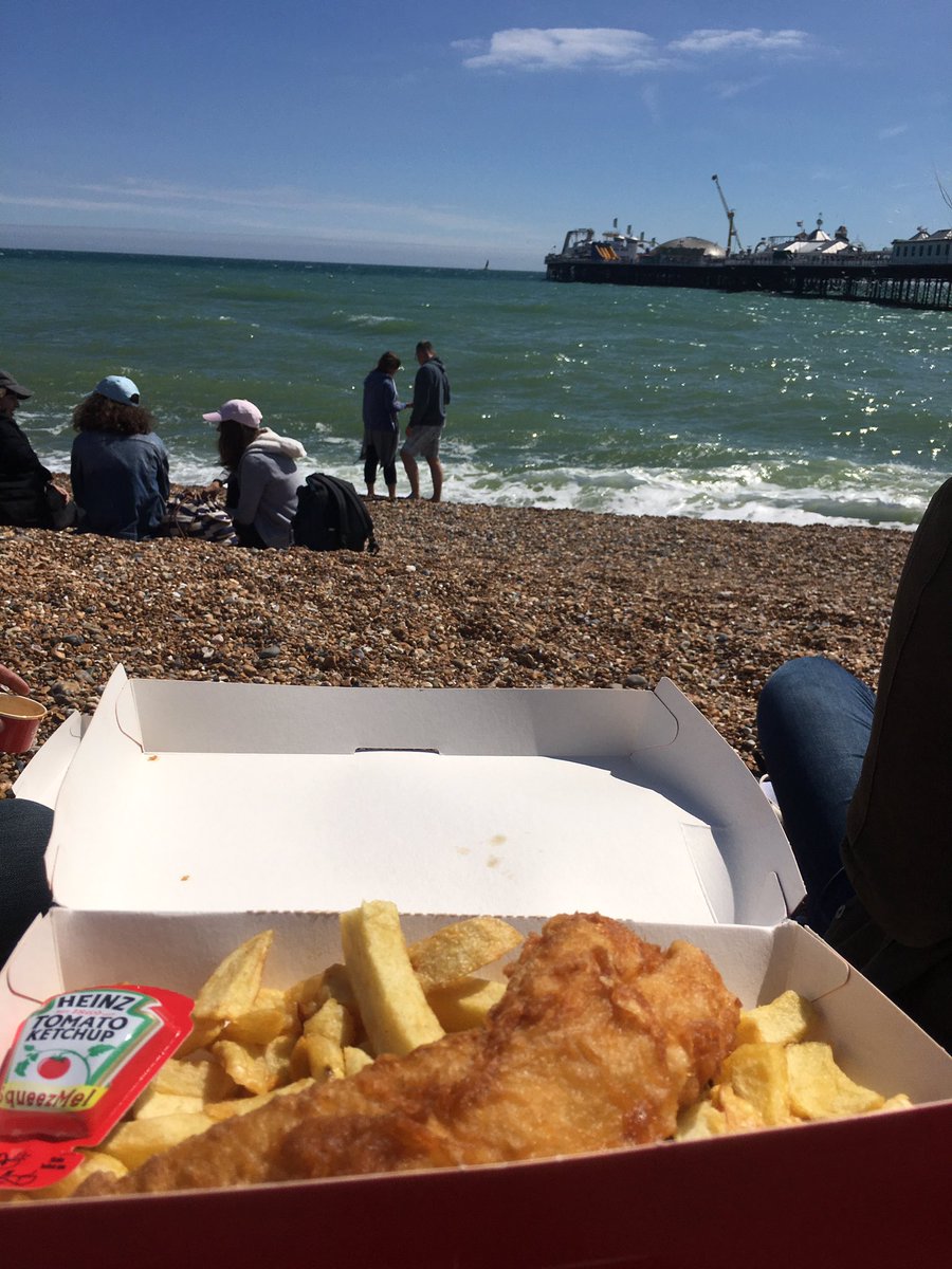 Fish and chips on a reciprocal visit? Yes please! <a href="/BL_Local/">British Library Community Engagement</a> <a href="/SOCLtweet/">SOCLtraineeship</a>