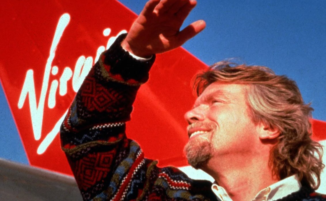 richardbranson's tweet photo. David vs Goliath: my advice for taking on industry giants: https://t.co/ntgiSVVNfB https://t.co/O42LYCh9y3