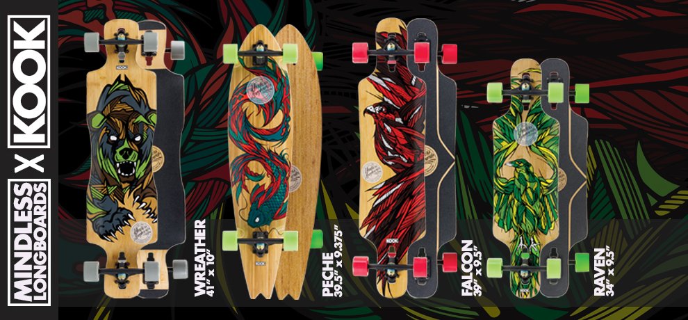 Have you seen our sweet new Mindless x Kook range? tinyurl.com/y7vqnqug #longboarding #kook #mindlesslongboards