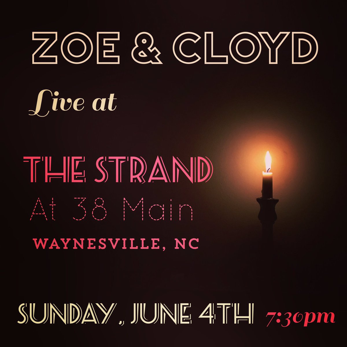 zoeandcloyd's tweet image. Join us this Sunday at the lovely Strand Theater @38Main in historic Waynesville NC! #waynesvillenc #livemusic