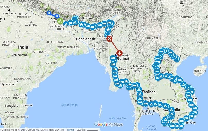 We've cycled over 9,000 km to reach the final country on this journey: Nepal! We're very excited to be here! #TravelTuesday #CycleTouring