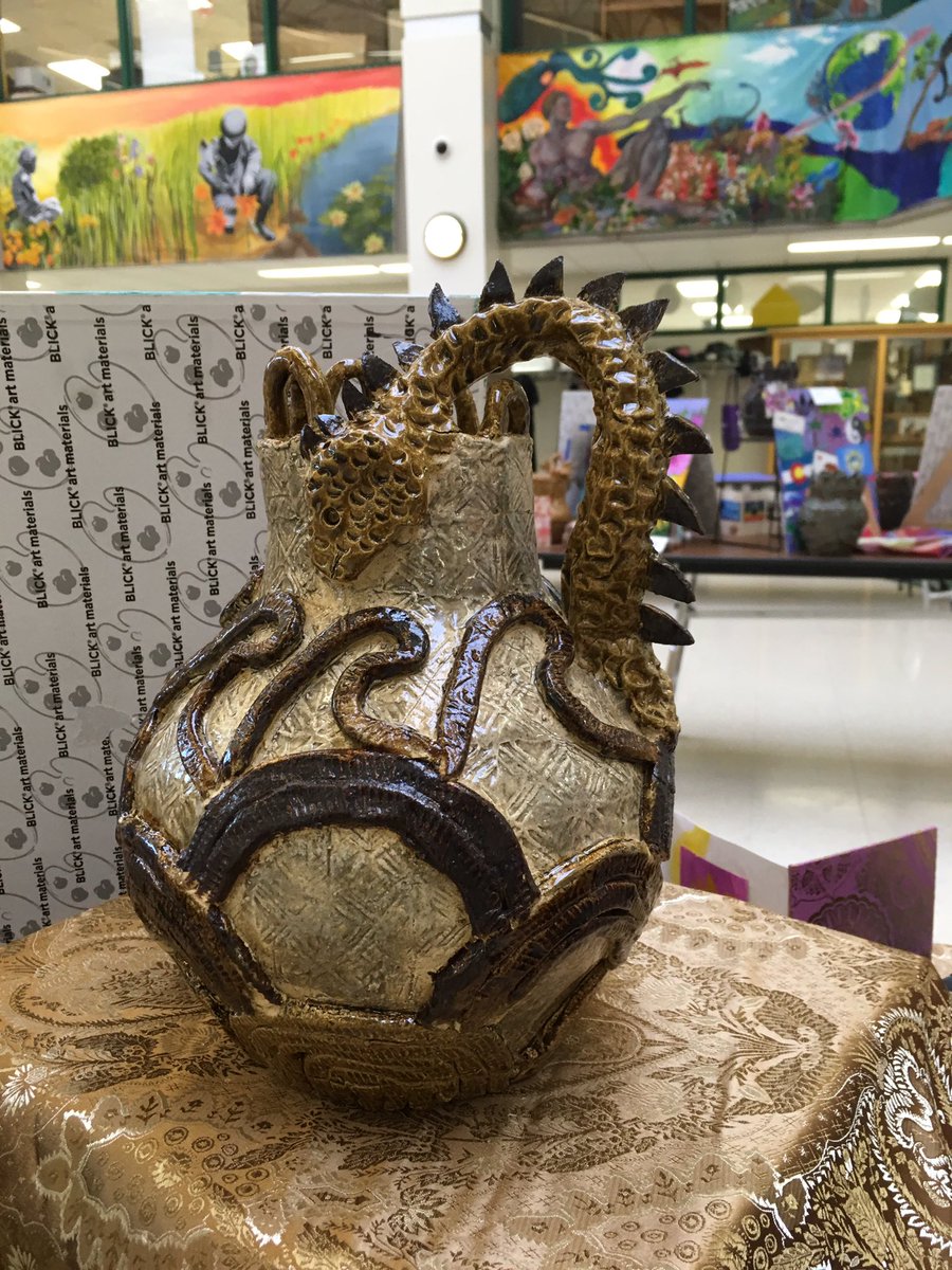 drridlehoover's tweet photo. @moundsviewhigh artists display their creations in the Commons. #wow #mvhslearning https://t.co/1OuJGVn0qv