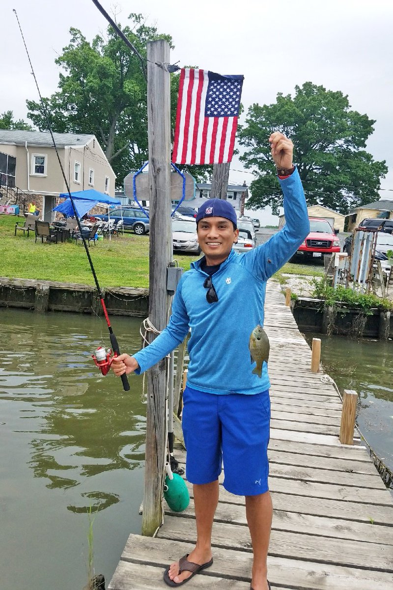 fashiontographr's tweet photo. In two or three years, the fish in my story will be 3x as big as the one in this photo.  #firstfishingexperience https://t.co/G8xQGepOHz