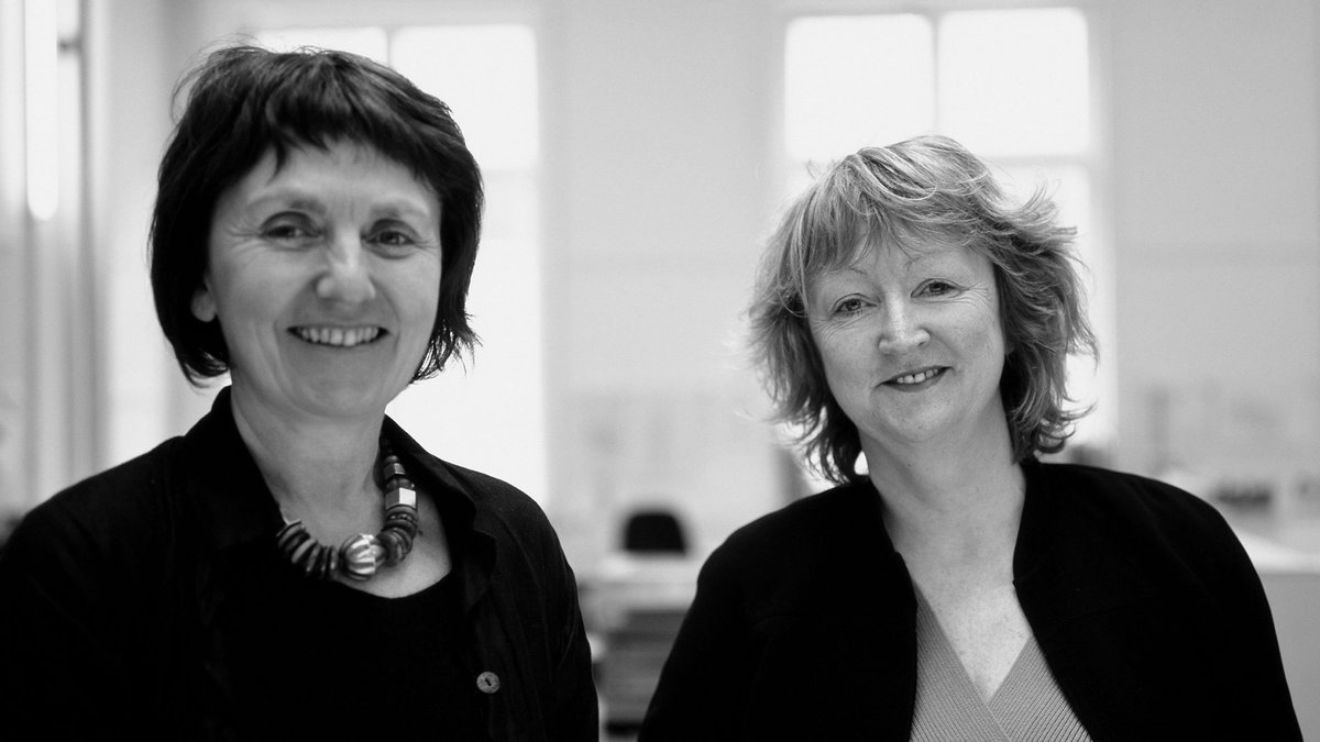 Yvonne Farrell and Shelley McNamara directors at @graftonarchs to receive the Outstanding Achievement for Architecture @BuildingAwardIE