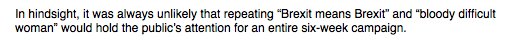 ragnarweilandt's tweet image. Nice line by @TomMcTague:
#strongandstable #BloodyDifficultWoman #Brexit