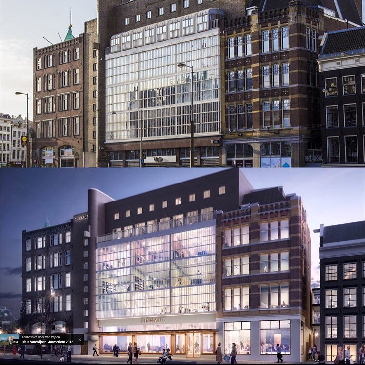Het V&amp;D gebouw op #Rokin en #Kalverstraat: nu en straks. Mét de terugkeer van de steeg tussen deze twee straten. #paleiskwartier
