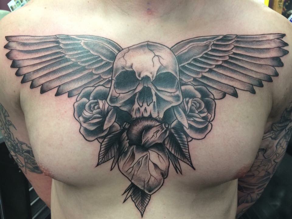 whinkstudio1's tweet photo. #wiltshiretattoos #chestpiece #blackandgrey https://t.co/1ahaRcZ1H6