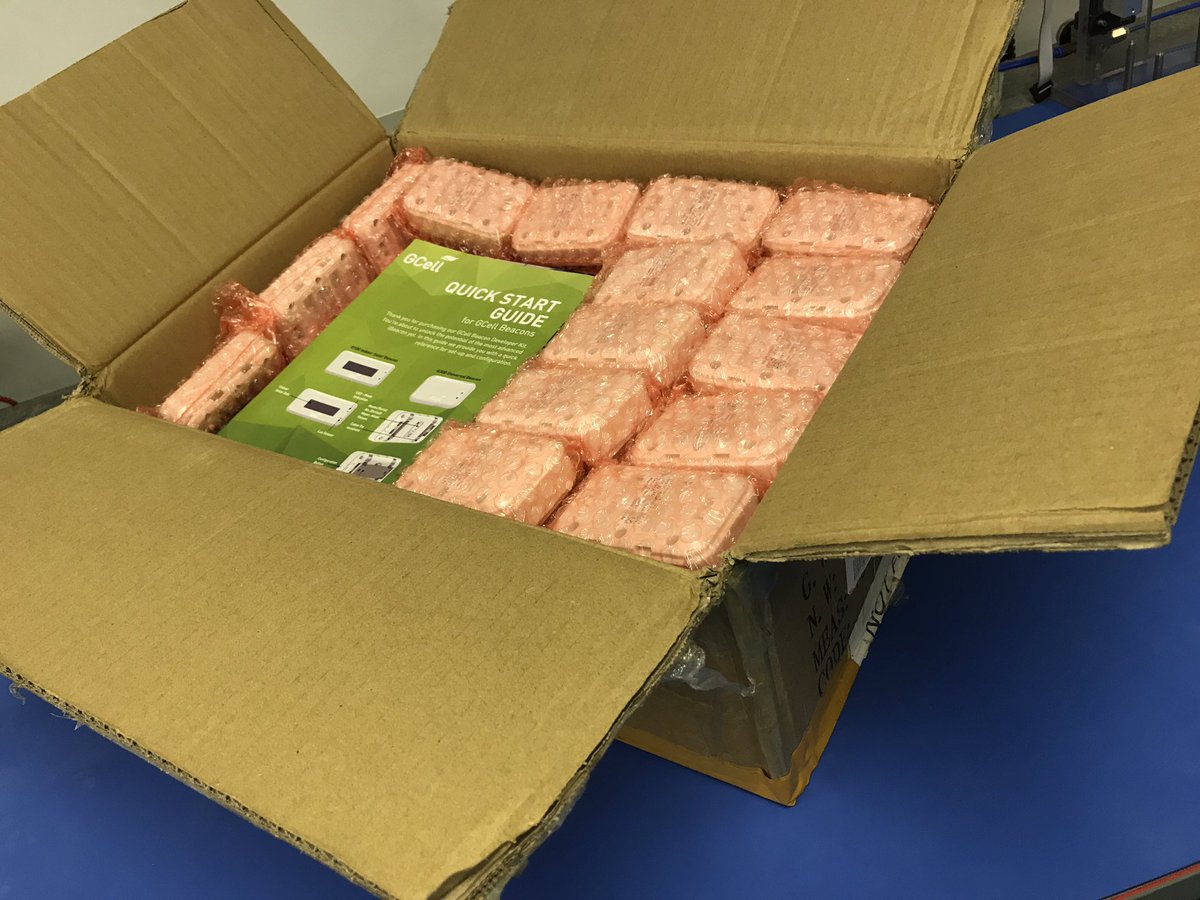 GCell_UK's tweet photo. Shipping another 80 #ibeacon devices to a UK customer! #madeinbritain #IoT #beacons https://t.co/93tEYSGZm4