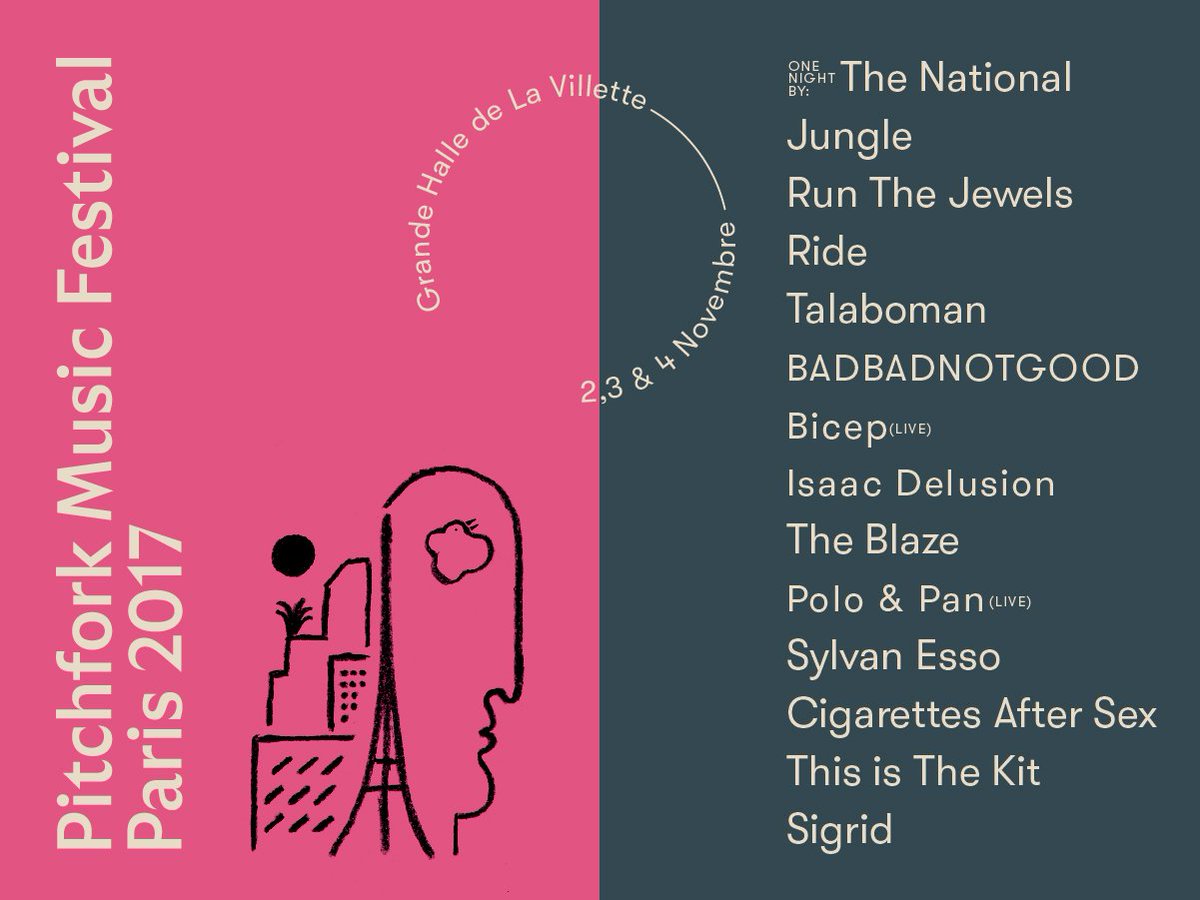 pitchforkparis's tweet photo. >> Jungle — @feelmybicep (live) — @IsaacDelusion — @SylvanEsso — @CigsAfterSexx — @thisisthekit — @thisissigrid 
https://t.co/EpzAd1tyll https://t.co/BqMXyIZjV6