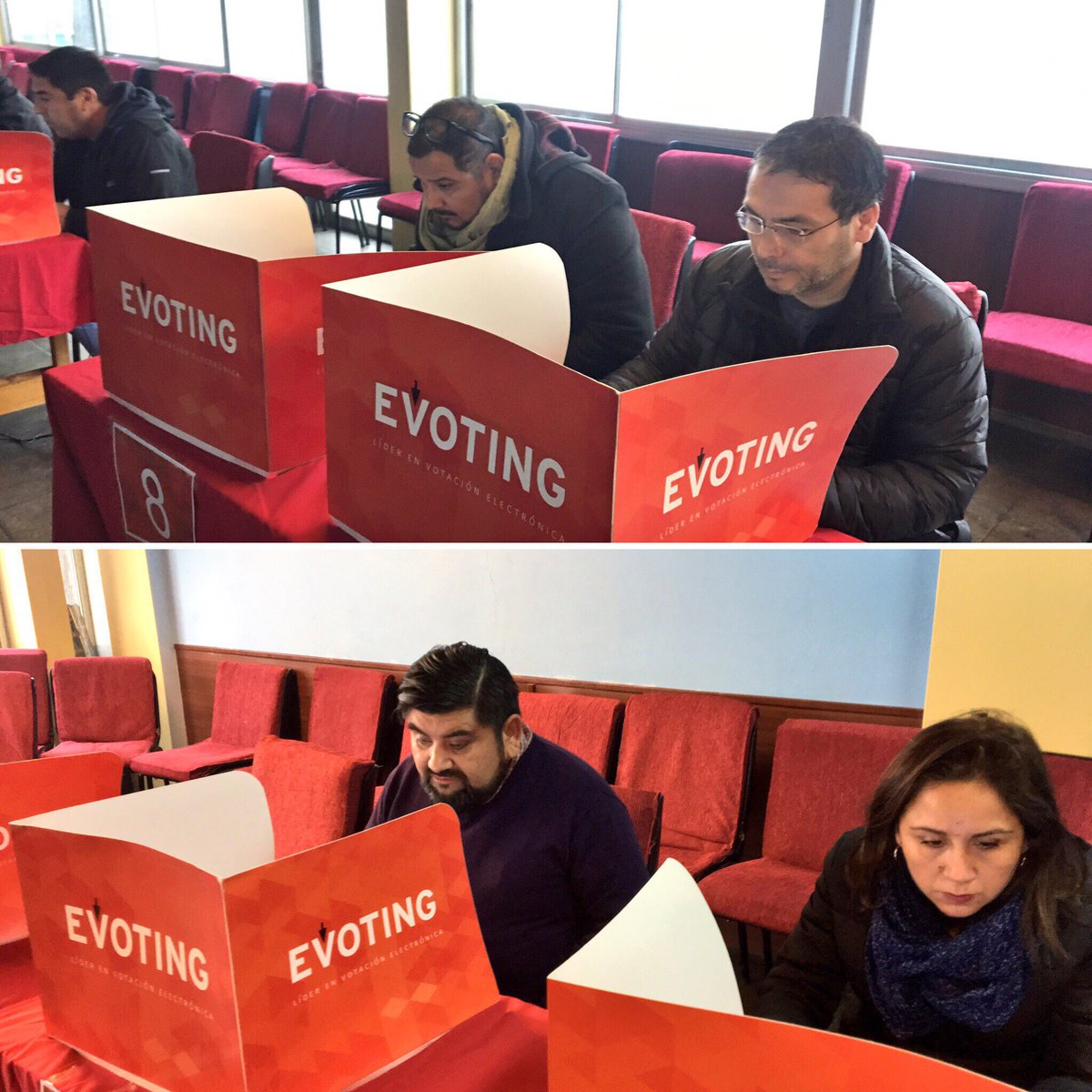 En desarrollo las #EleccionesCUT y tres de nuestros candidatos de la lista C ya emitieron su voto ✊🏻✊🏻✊🏻