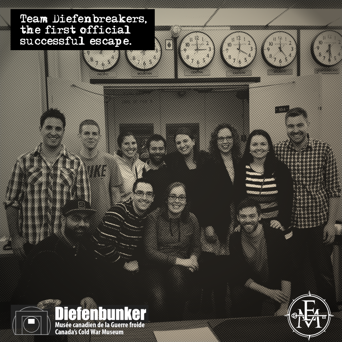 EscapeManor's tweet photo. Bookings for Escape The @Diefenbunker are available for this weekend! Do your friends have what it takes? 🗝️ https://t.co/Ek6vdnjtZa