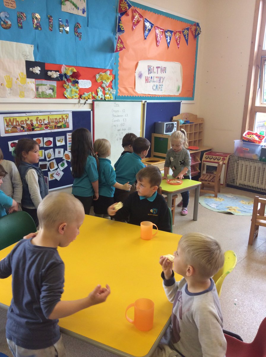 hiltoninverness's tweet photo. Look at our little cafe helpers! The children are loving being independent at snack time. #TurnTaking #MakeALine #PleaseAndThankYous https://t.co/WMRb9Ft8V9