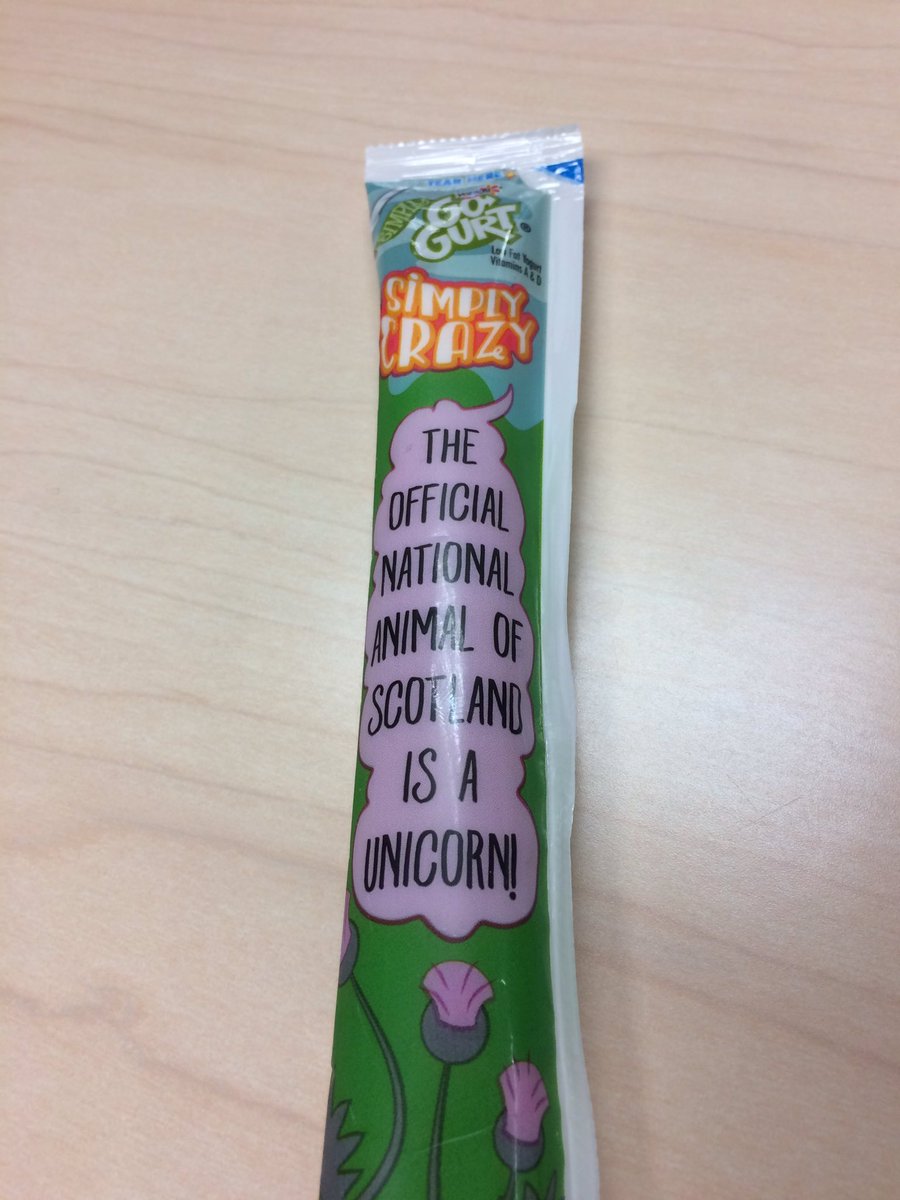 easmith14's tweet photo. @StarrShower is my gogurt telling the truth? 🦄 cc: @jsimnz https://t.co/X2GubacXfs